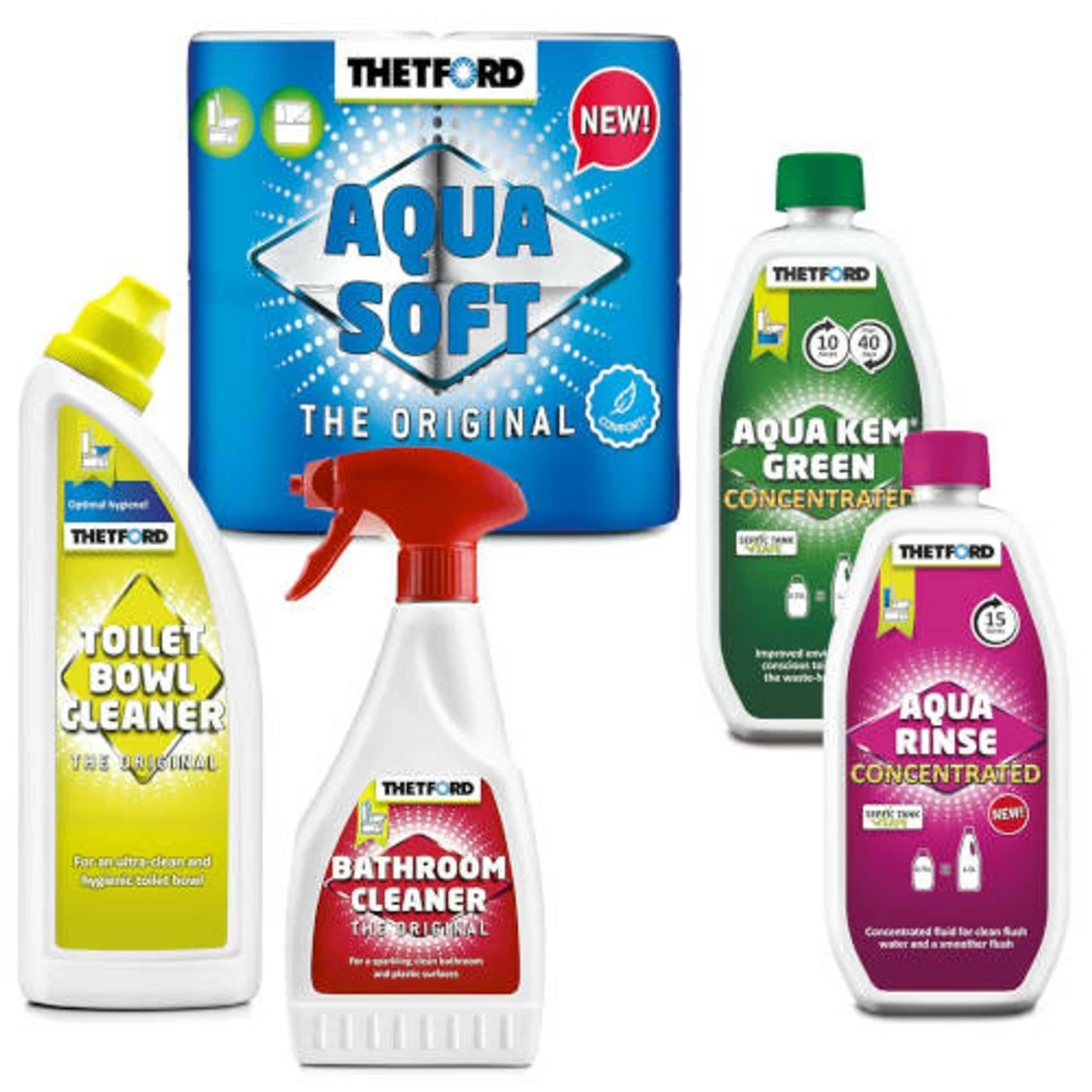 Thetford Porta Potti Toilet Aqua Kem Chemicals Big 5 Saver Pack - Image 2