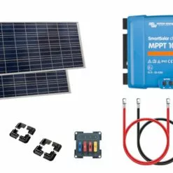 Victron Energy Victron 350 Watt Solar Panel Kit With SmartSolar MPPT Controller & Fittings