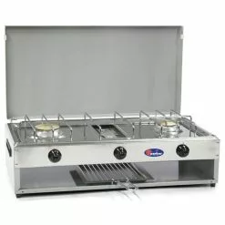 CF Parker Double Burner Hob And Grill Camping Cooker