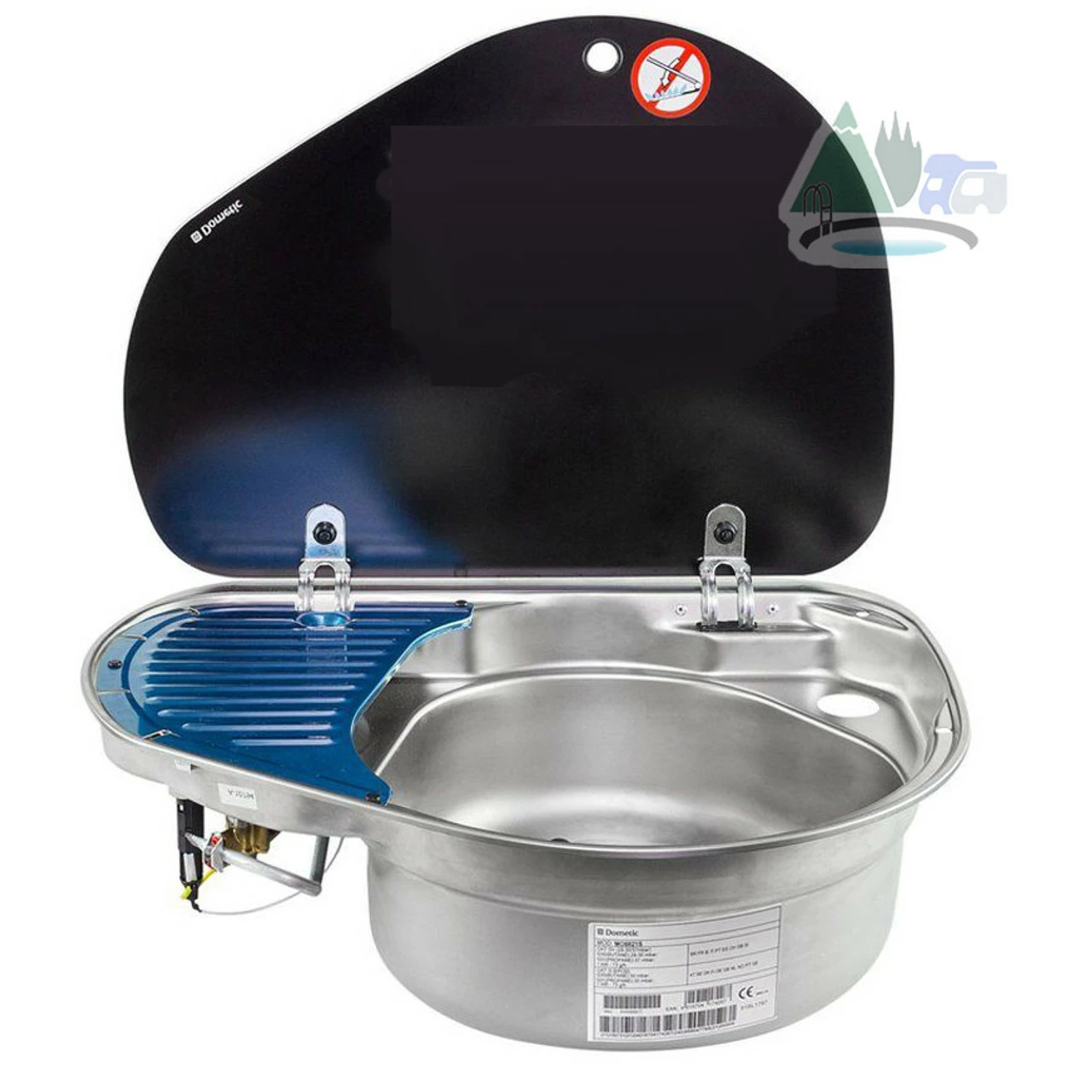 Dometic Smev 8821 Sink & Hob Combination GAZ Installation Kit For Campervan Caravan + Template - Image 2