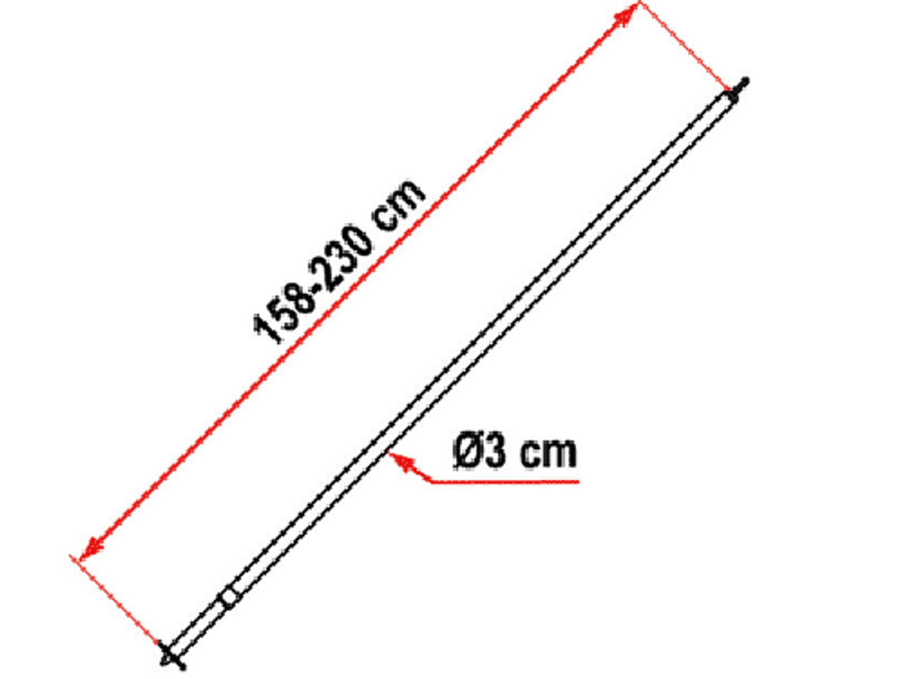 Fiamma Door Pole Supporting Leg - Image 2