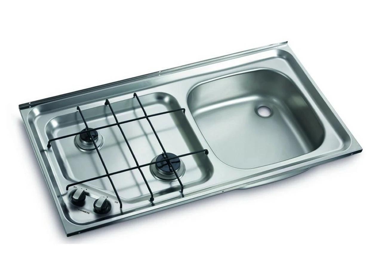 Dometic-Smev HS2421 (Smev 921) Caravan 2 Burner Hob & Sink Combination - Image 2