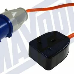 Maypole 230v UK Trailing Socket Caravan Site Mains Adapter